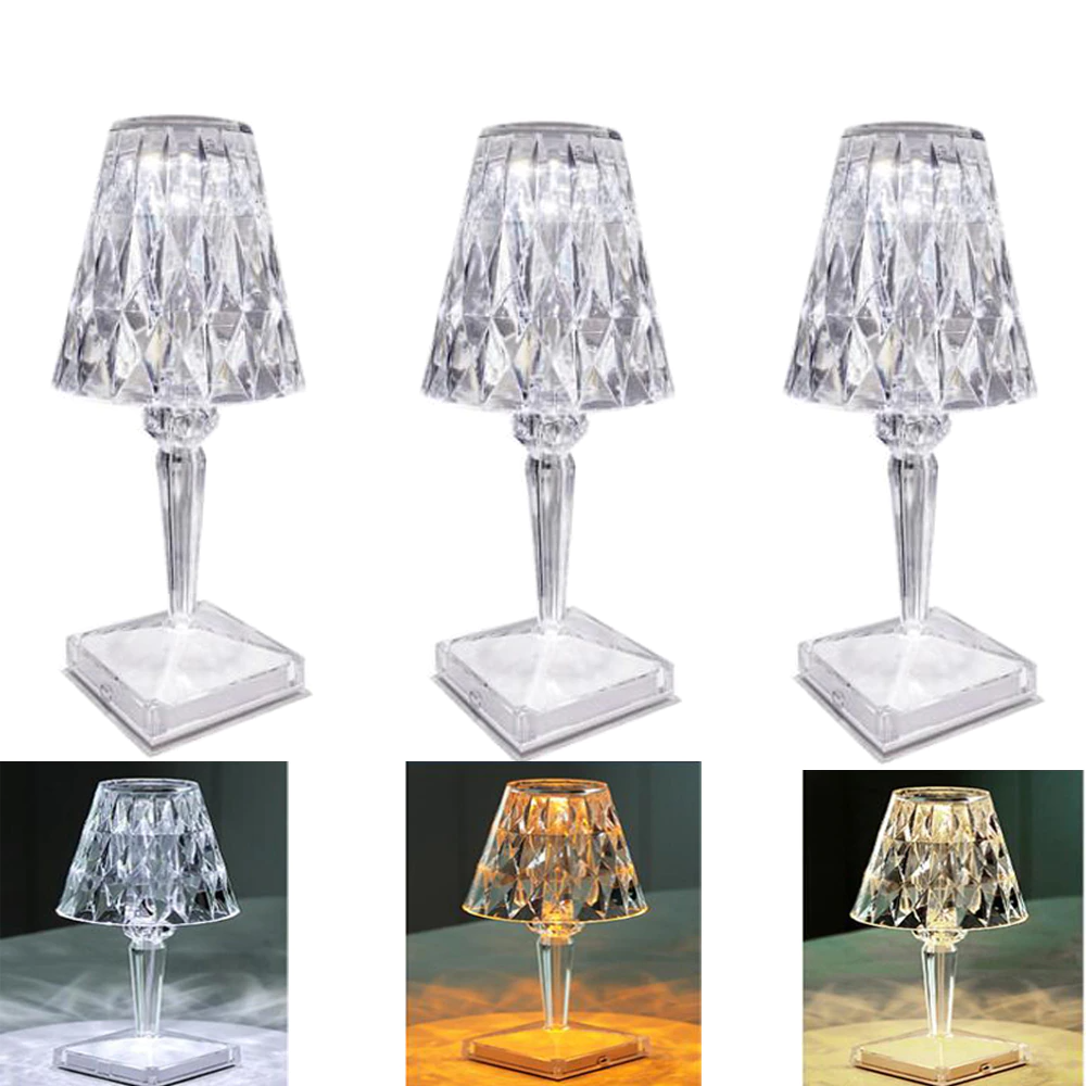 Diamond Table Crystal Lighting LED Light Lamp