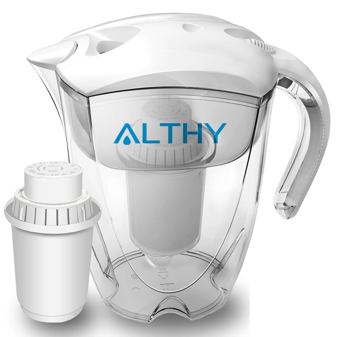 3.7 qt Mineral Alkaline Water Pitcher Filter Ionizer