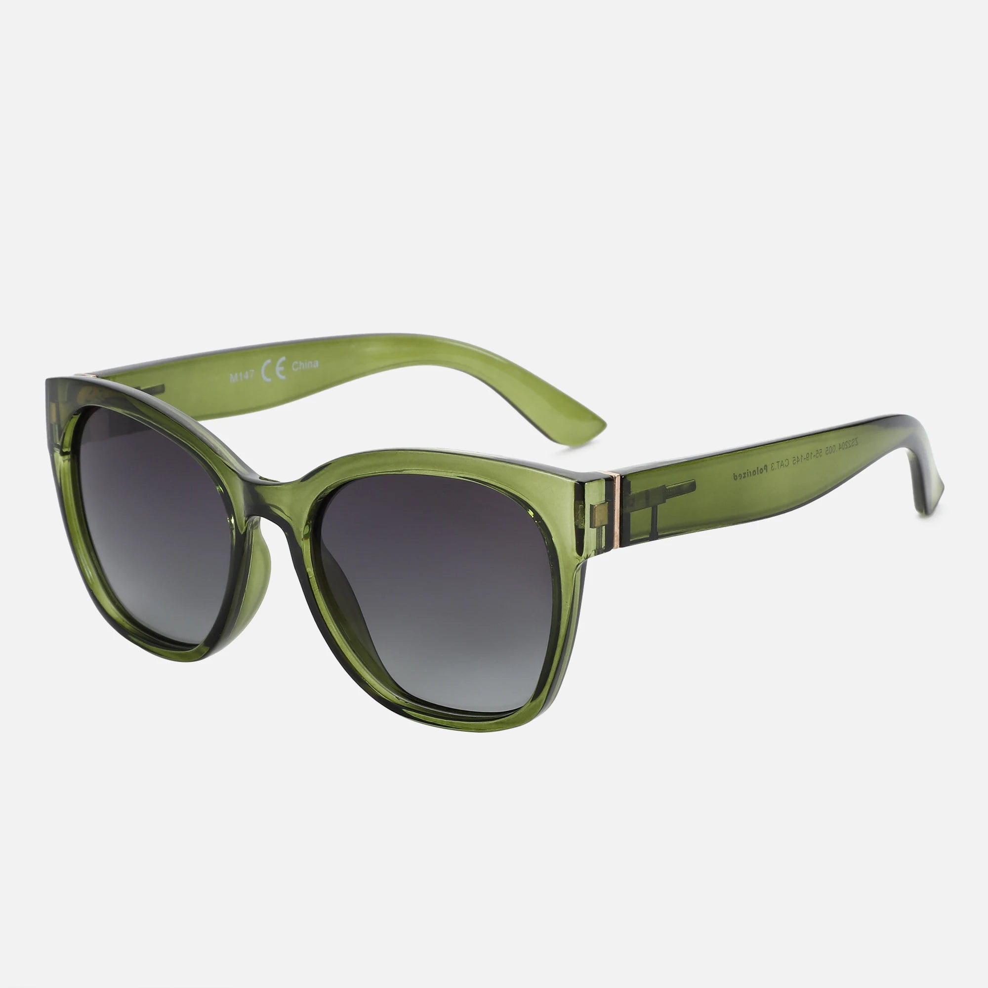 Thick Butterfly Frame Polarized Sunglasses - Cat Eye Shades