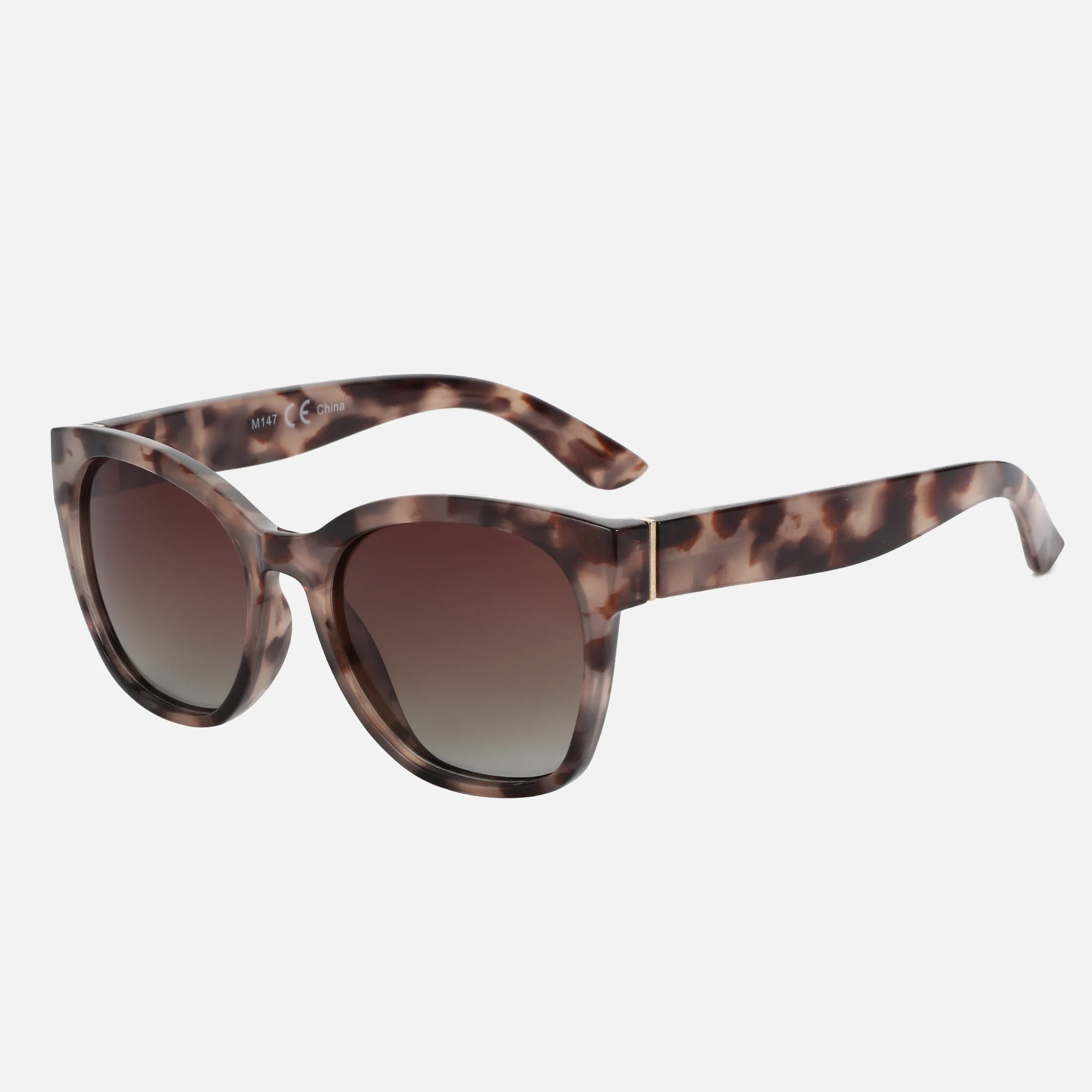 Thick Butterfly Frame Polarized Sunglasses - Cat Eye Shades