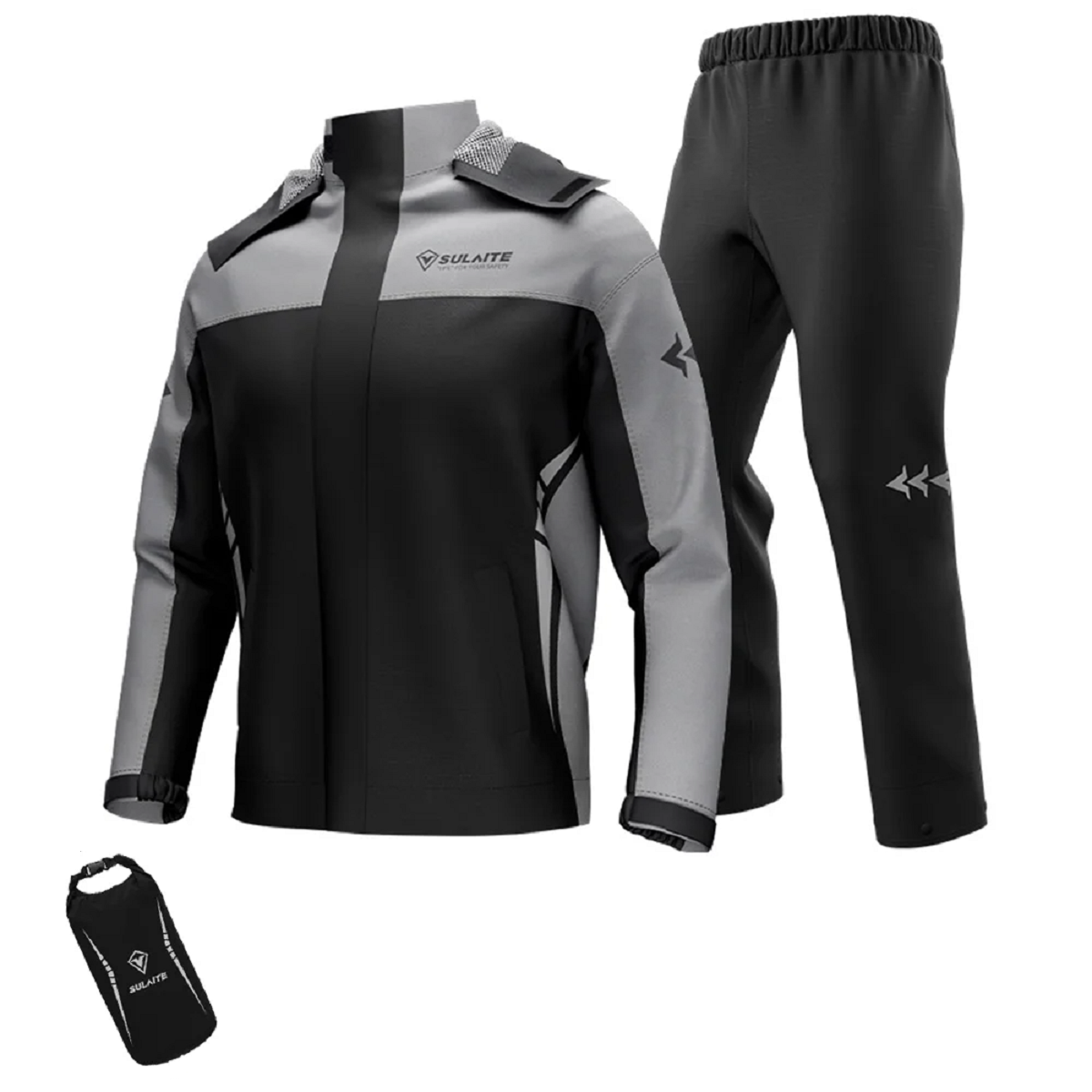Motorcycle Rain Suit Jacket and Pants Hiking Fishing Raincoat
