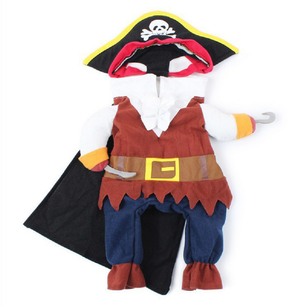 Pet Dog Costume Pirate Suit Halloween Puppy Suits