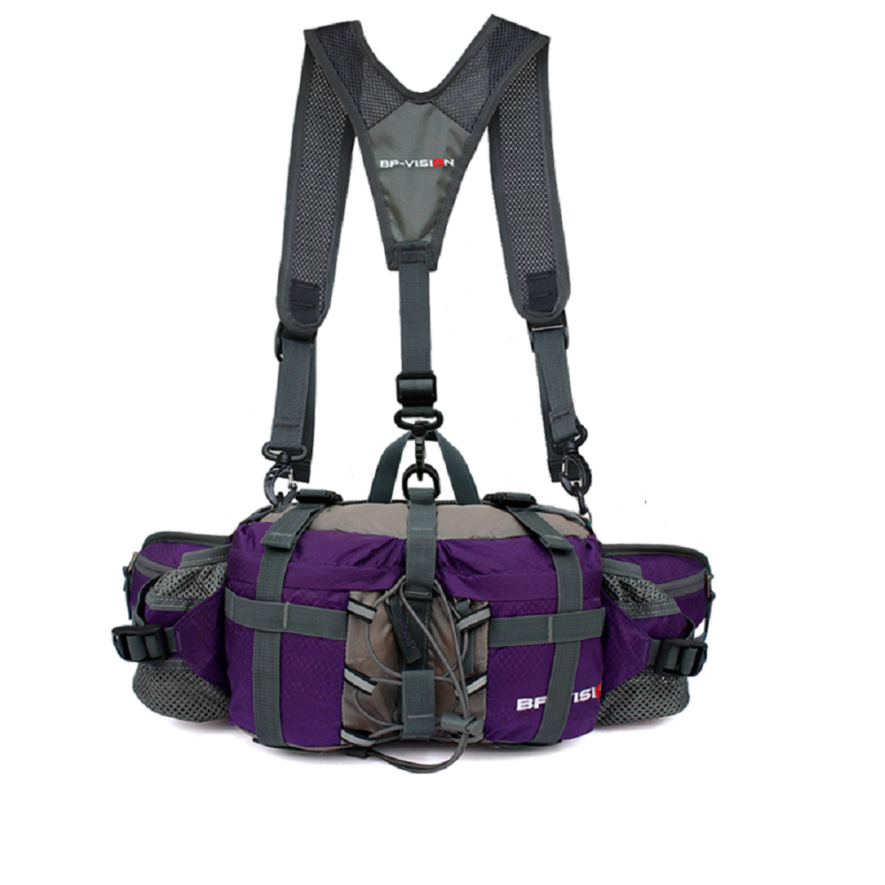 Waist Bag Waterproof Hiking Pack with Water Bottle Holder