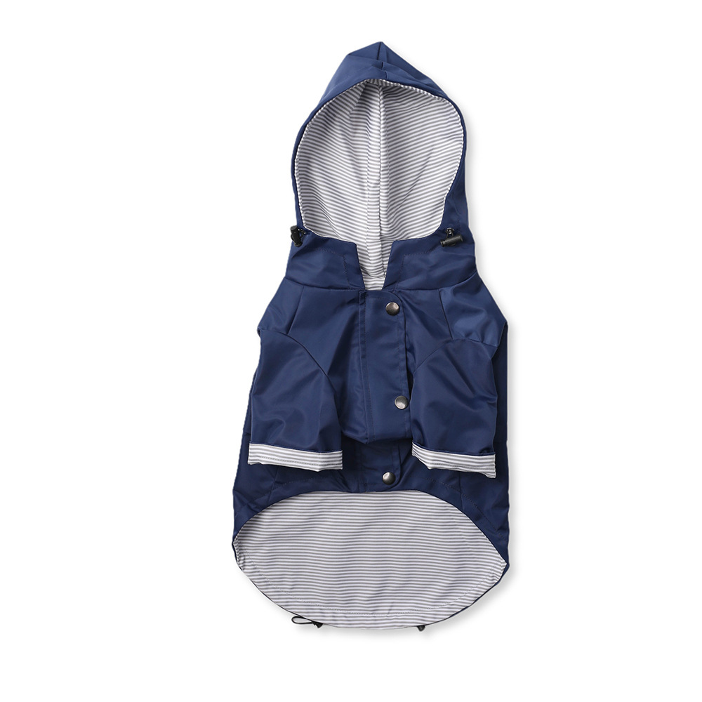 Pet Dog Raincoat Windproof and Rainproof Yellow Puppy Hoodies Jacket