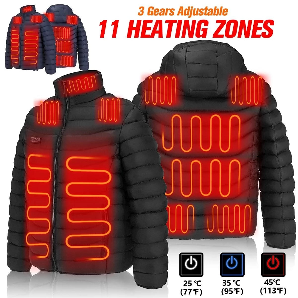Men & Women Heated Jacket Electric Thermal Coat Winter Vest