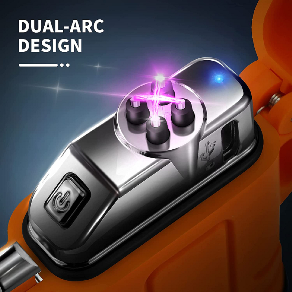 Waterproof Double Arc Lighter Windproof Plasma