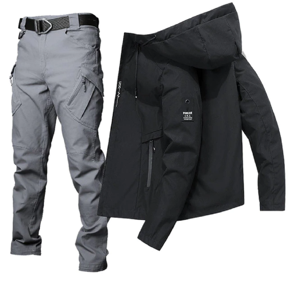 Men's Breathable Hoodie Windbreaker Adventure Suit