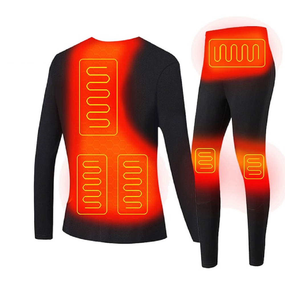 Electric Heated Winter Thermal Underwear Set