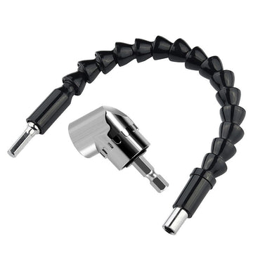 Drill Attachment and Flexible Angle Extension Bit Kit