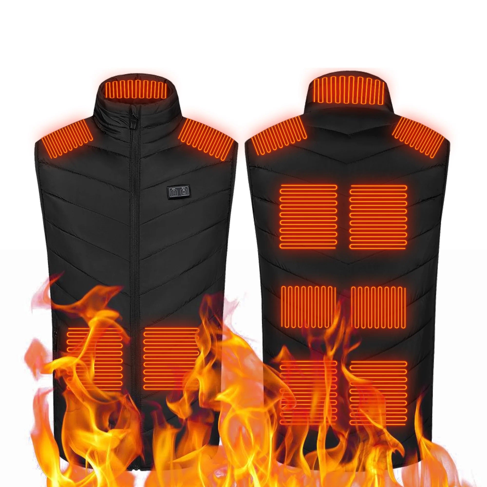 USB Heated Jacket Vest - Winter Electric Thermal Wear for Men and Women