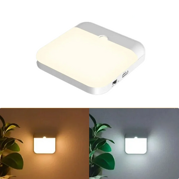 Motion Sensor Light LED Type-c Charging Square Lamp