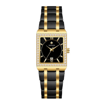 Ladies Diamond Luxury Square Wrist Watches