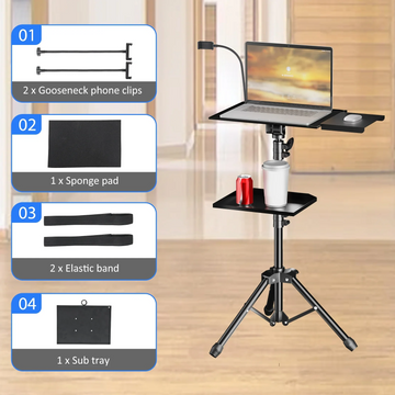 Projector and Laptop Portable Stand Adjustable Height