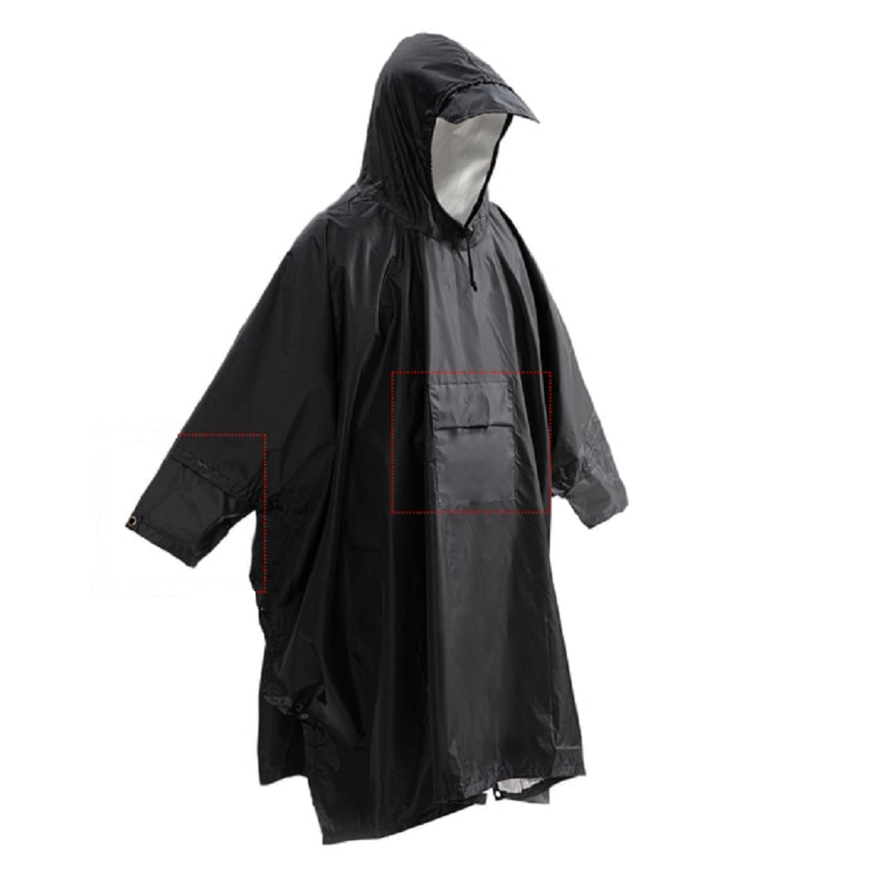 Portable 3-In-1 Hiking Camping Raincoat