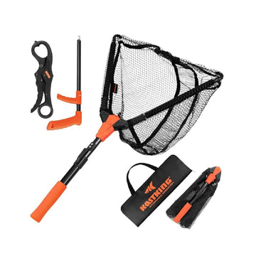 Foldable Fishing Landing Net - Lightweight with Built-In Length Scale