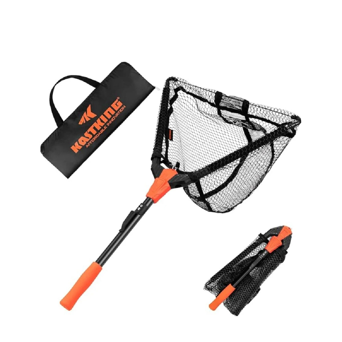 Foldable Fishing Landing Net - Lightweight with Built-In Length Scale