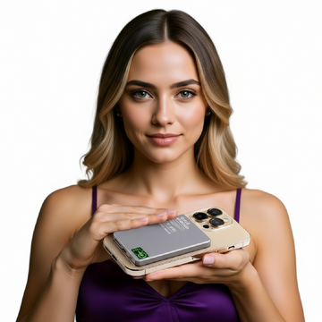 3-In-1 Magnetic Power Bank - 15W Wireless Charger with LCD for iPhone Watch and Airpods