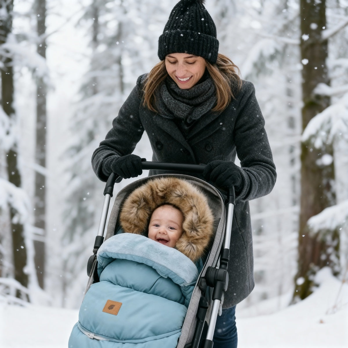 Baby Stroller Footmuff - Winter Warm Universal Pram Cover (0-36 Months)