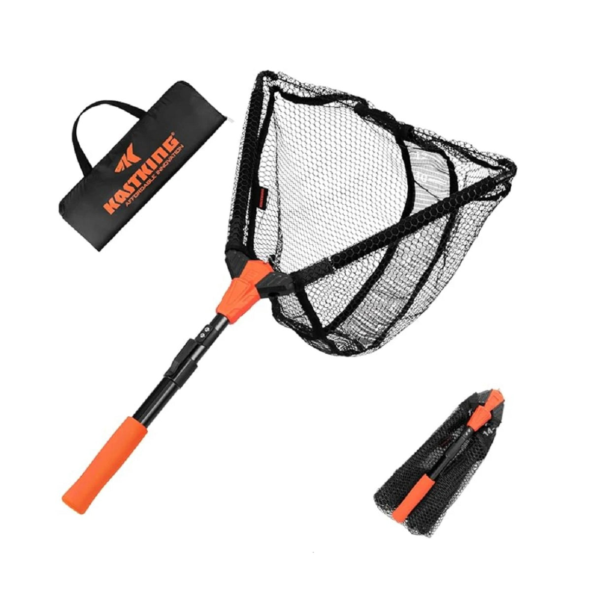 Foldable Fishing Landing Net - Lightweight with Built-In Length Scale