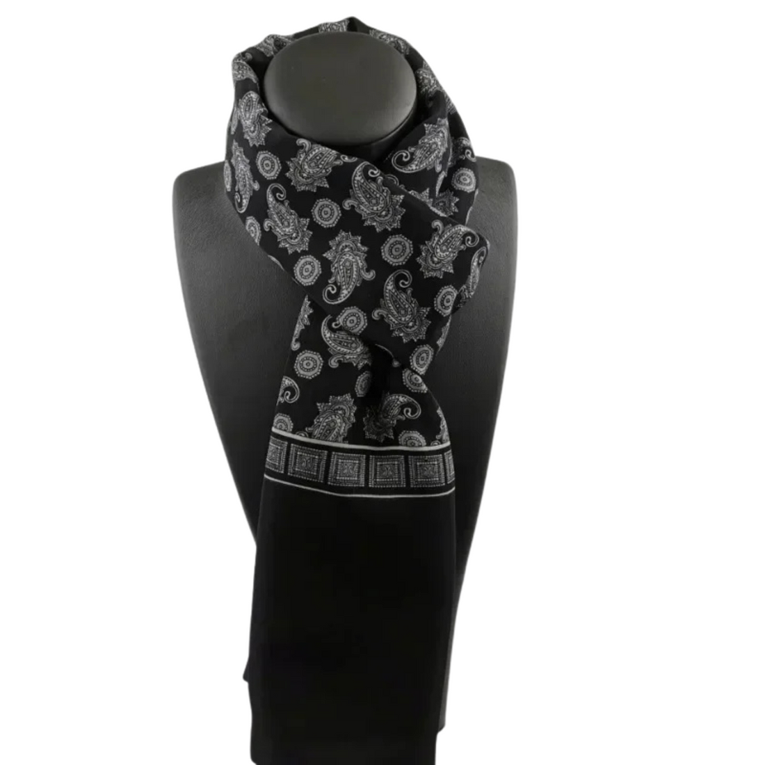 Winter Luxury Silk Scarf Plaid Warm Scarves for Men and Women