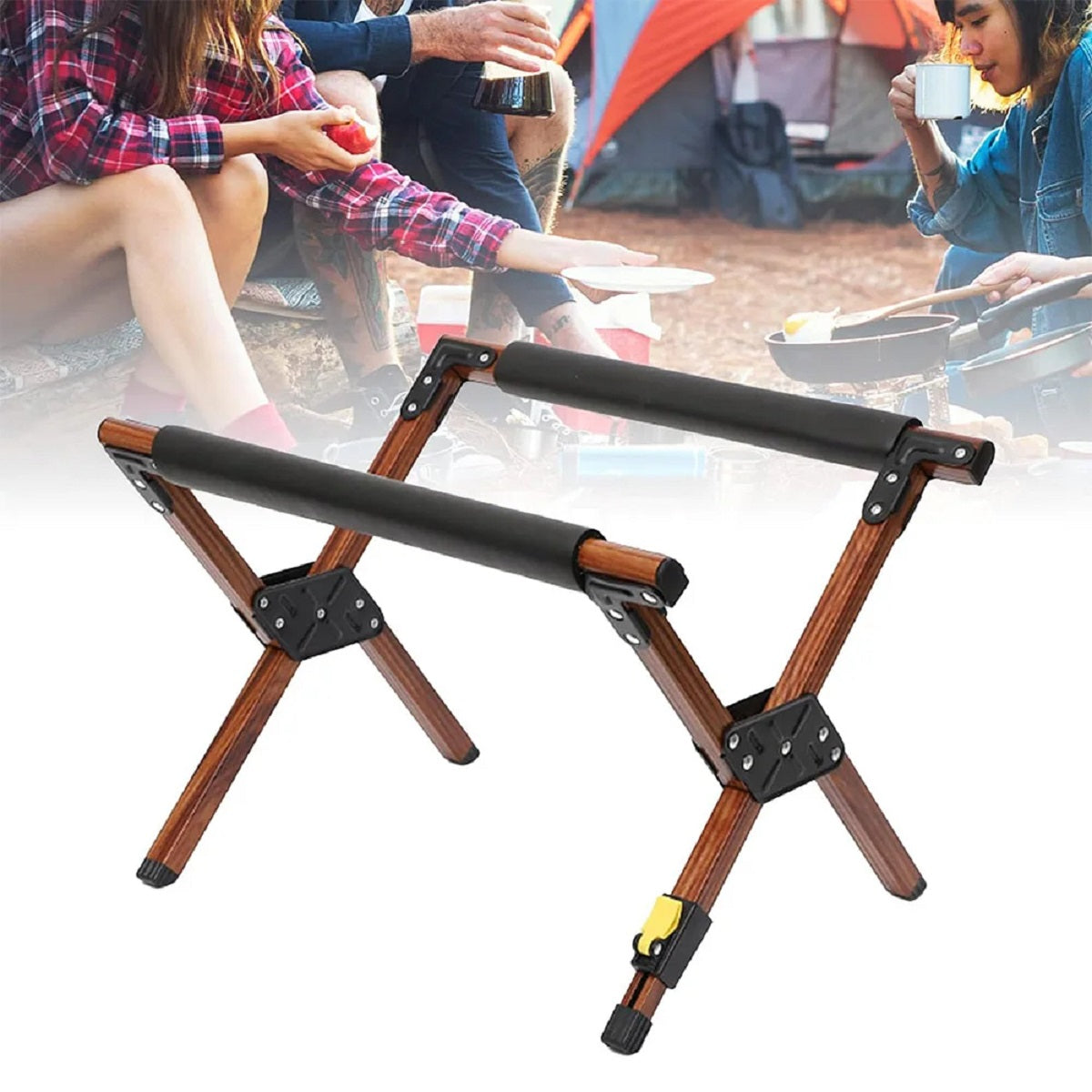 Folding Cooler Stand Frame with Carry Bag Anti-Slip for Camping