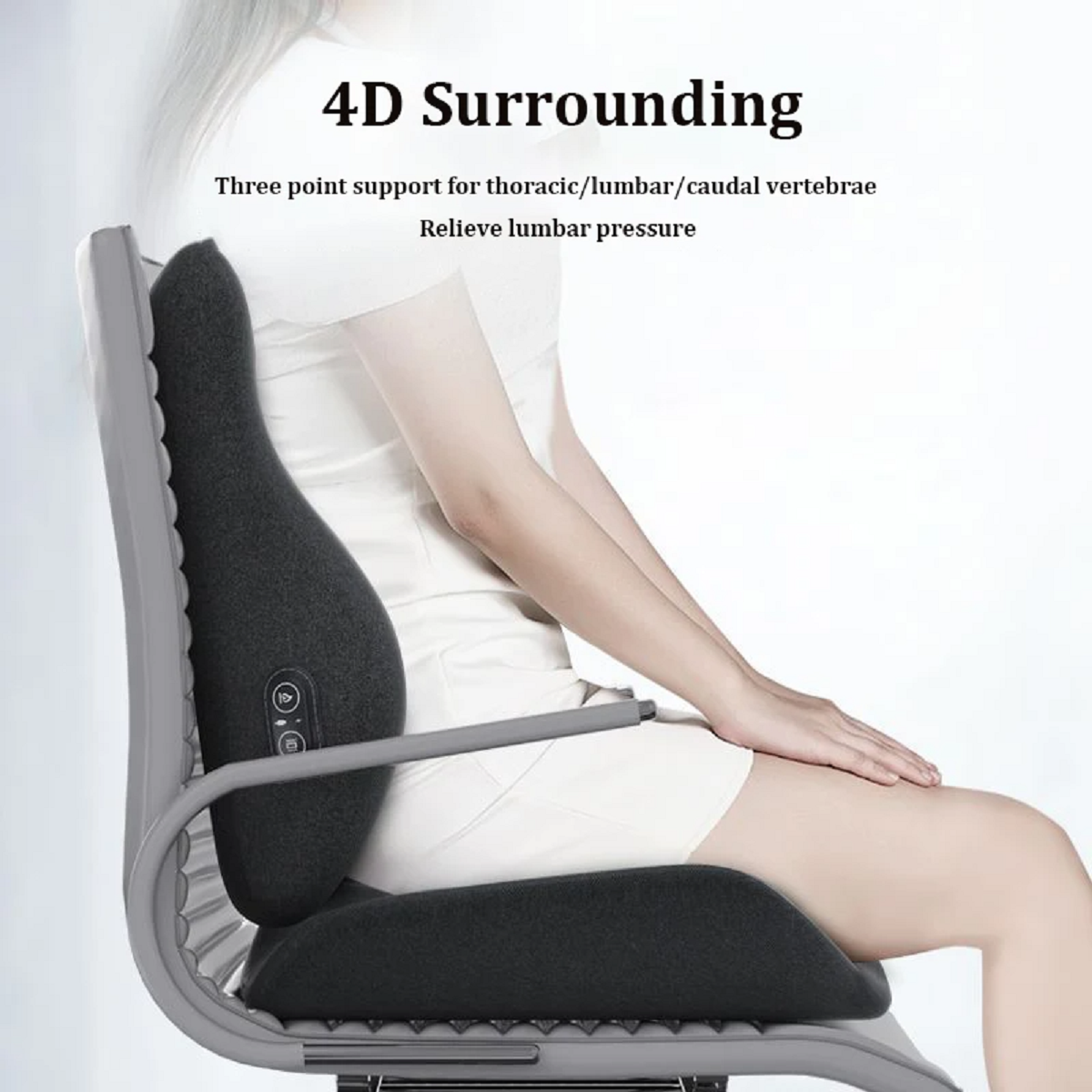 Memory Foam Electric Massage Chair Cushion Set