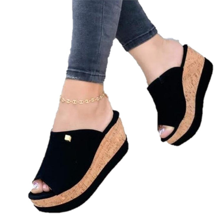 Women's Wedge Platform Slide on Sandals