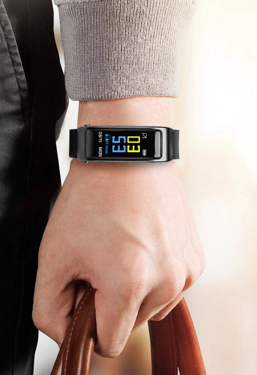 2-In-1 Smart Watch Bracelet with Bluetooth Earphones