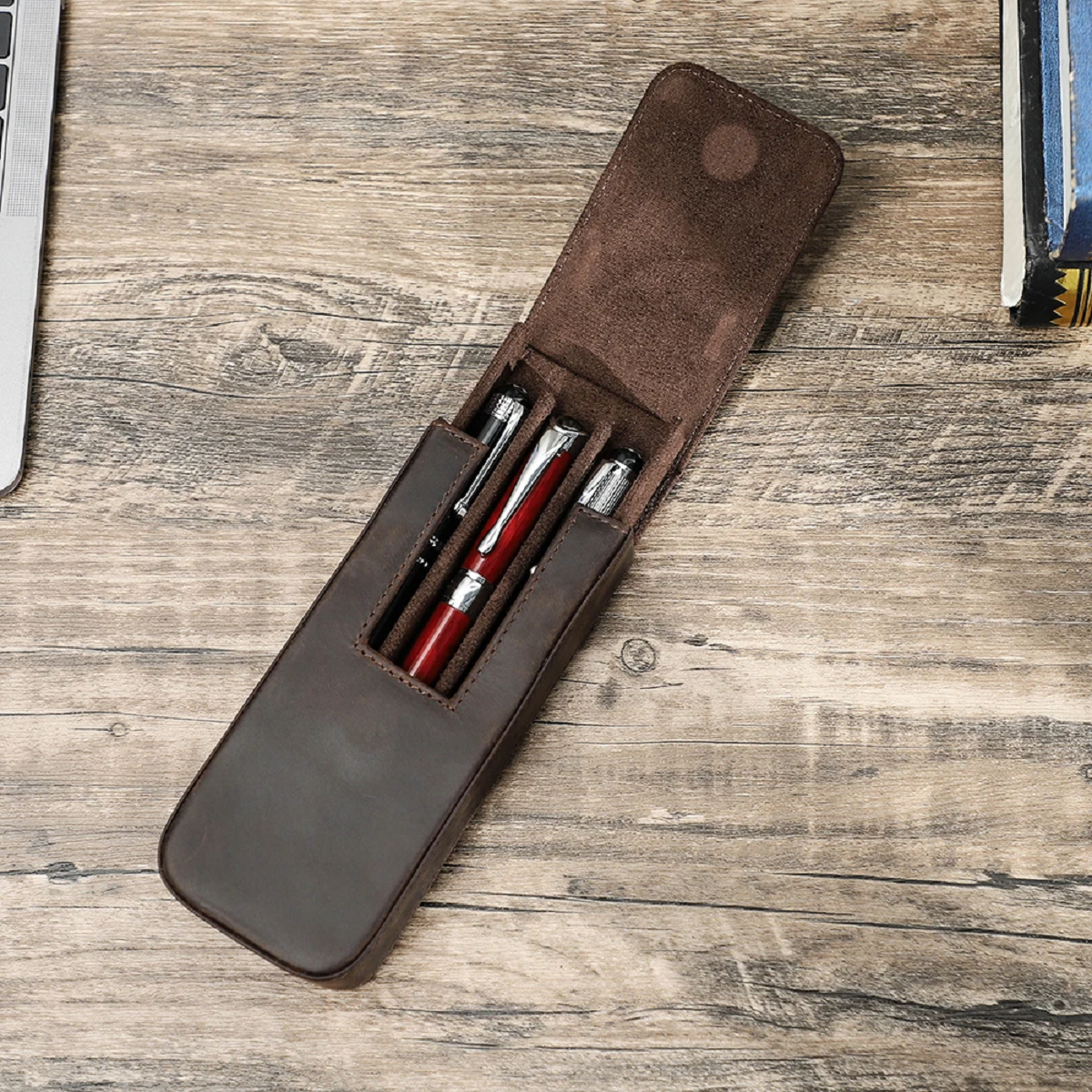 Genuine Leather Pen Case
