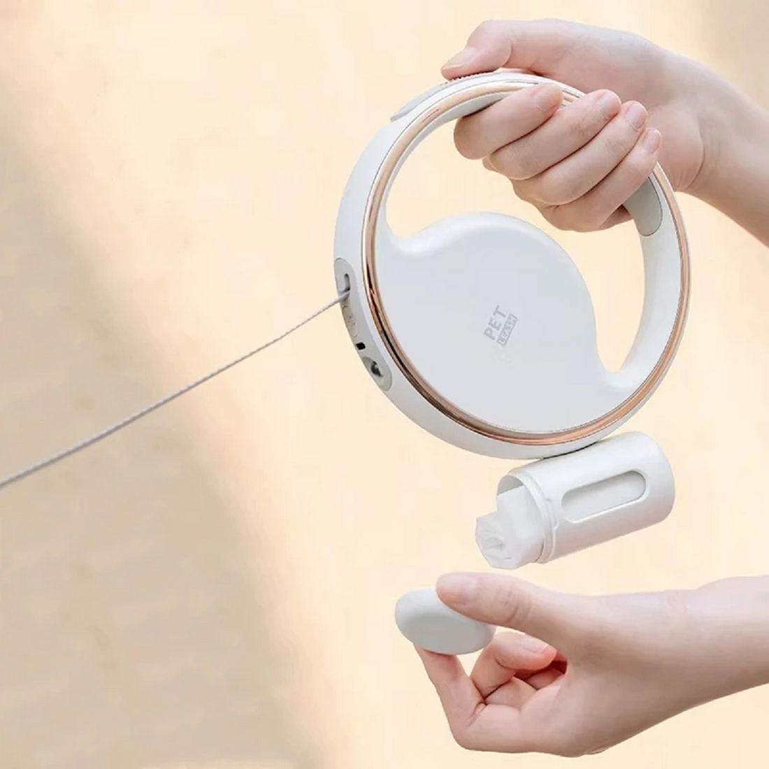 Dog Leash Automatic Retractable with Flash Light Pet