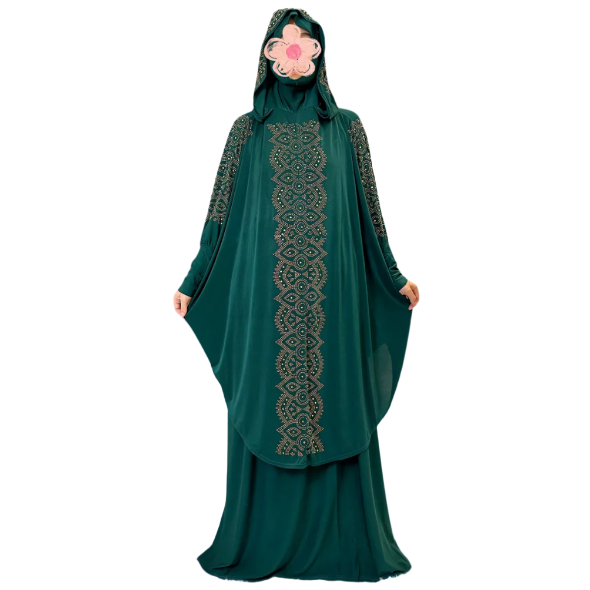 Women's Hooded Prayer Set - Long Skirt Abaya Kaftan