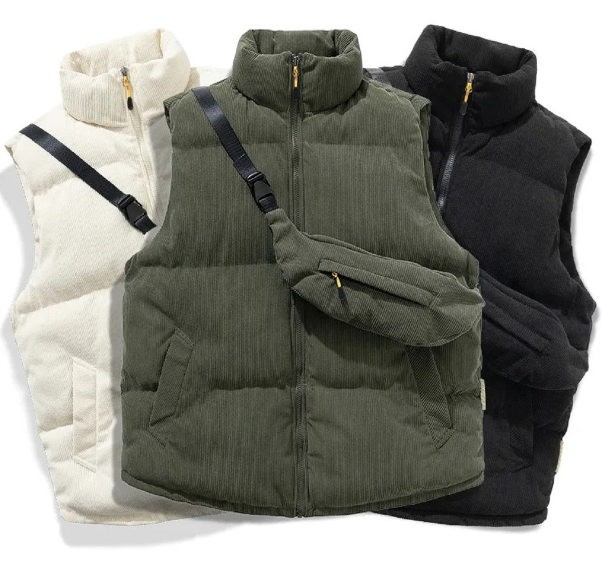 Warm Sleeveless Waistcoat Casual All-Match Vests Jacket for Men