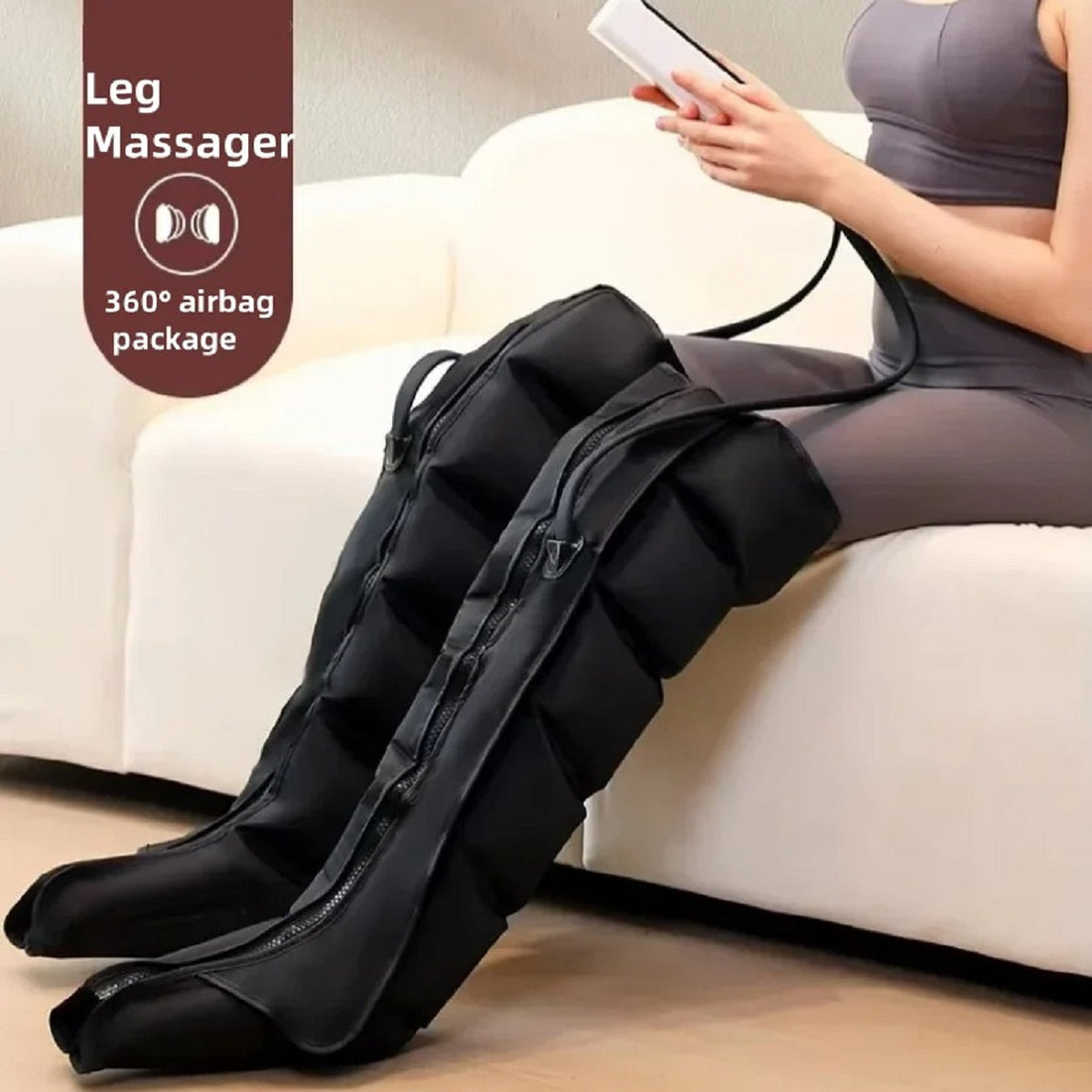 Electric Air Compression Leg and Foot Massager - Remote Control