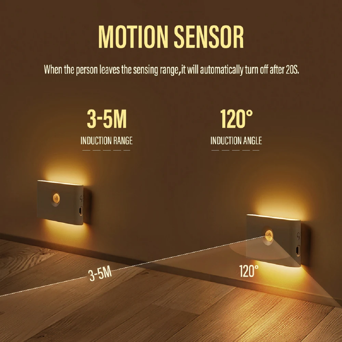 Magnetic Wireless Motion Sensor Night Light