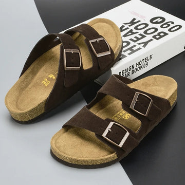 Footwear and Slides with Cork Footbed Non-Slip Sandals