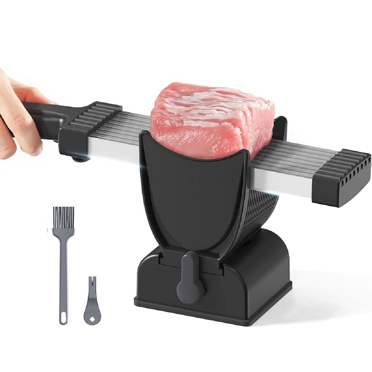 Manual Fresh Meat Cutter Slicer Cleaver Set