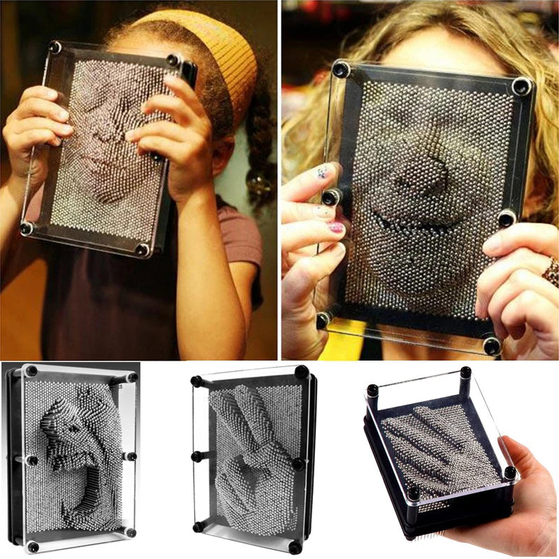 3D Pin Art Metal Pinart Figurines Miniature Clone Shape
