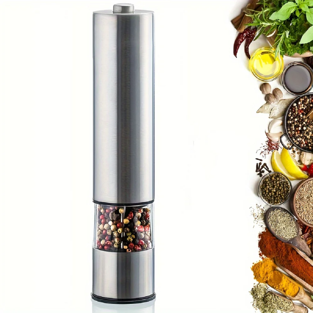 Electric Salt Pepper Grinder Set