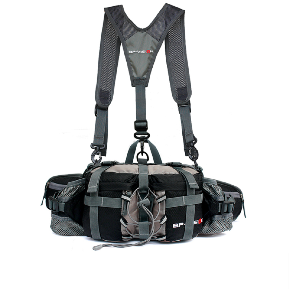 Waist Bag Waterproof Hiking Pack with Water Bottle Holder