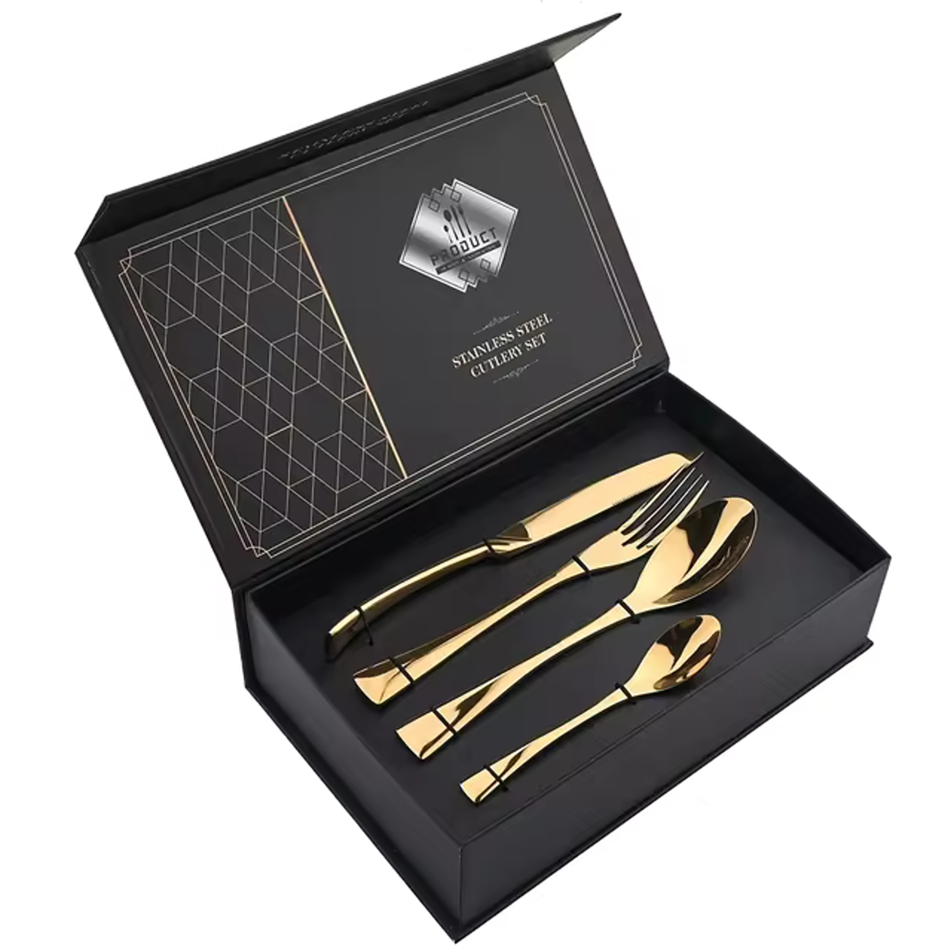 24 Pcs/set Cutlery Stainless Steel Dinnerware Flatware