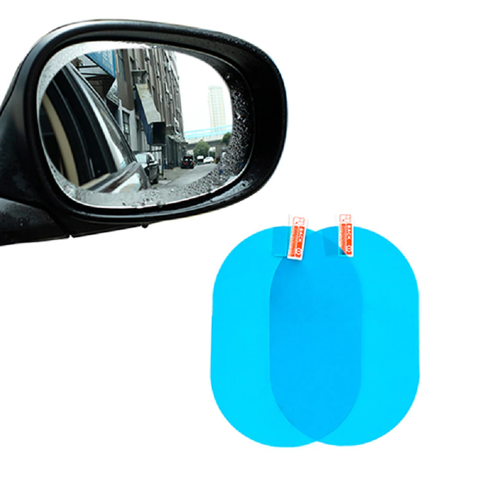 2 Pcs Car Mirror Protective Anti Fog Waterproof Film Auto Sticker