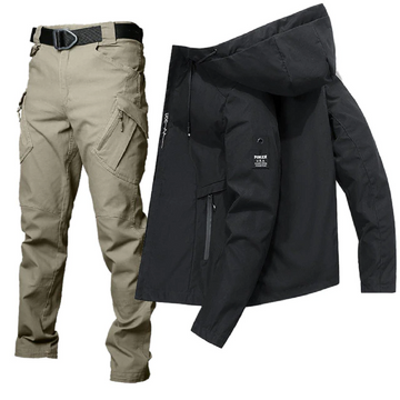Men's Breathable Hoodie Windbreaker Adventure Suit