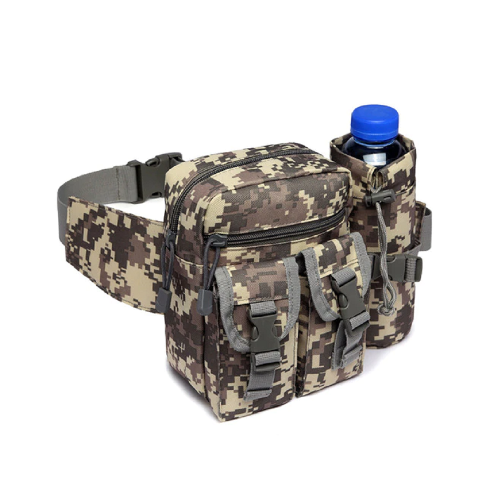 Tactical Waist Bag with Water Bottle Pocket Holder