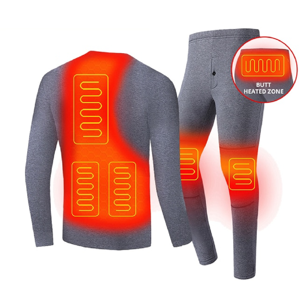 Electric Heated Winter Thermal Underwear Set