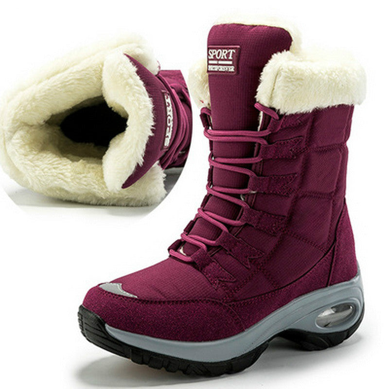 Snow Lace-Up Comfortable Thicken Boots