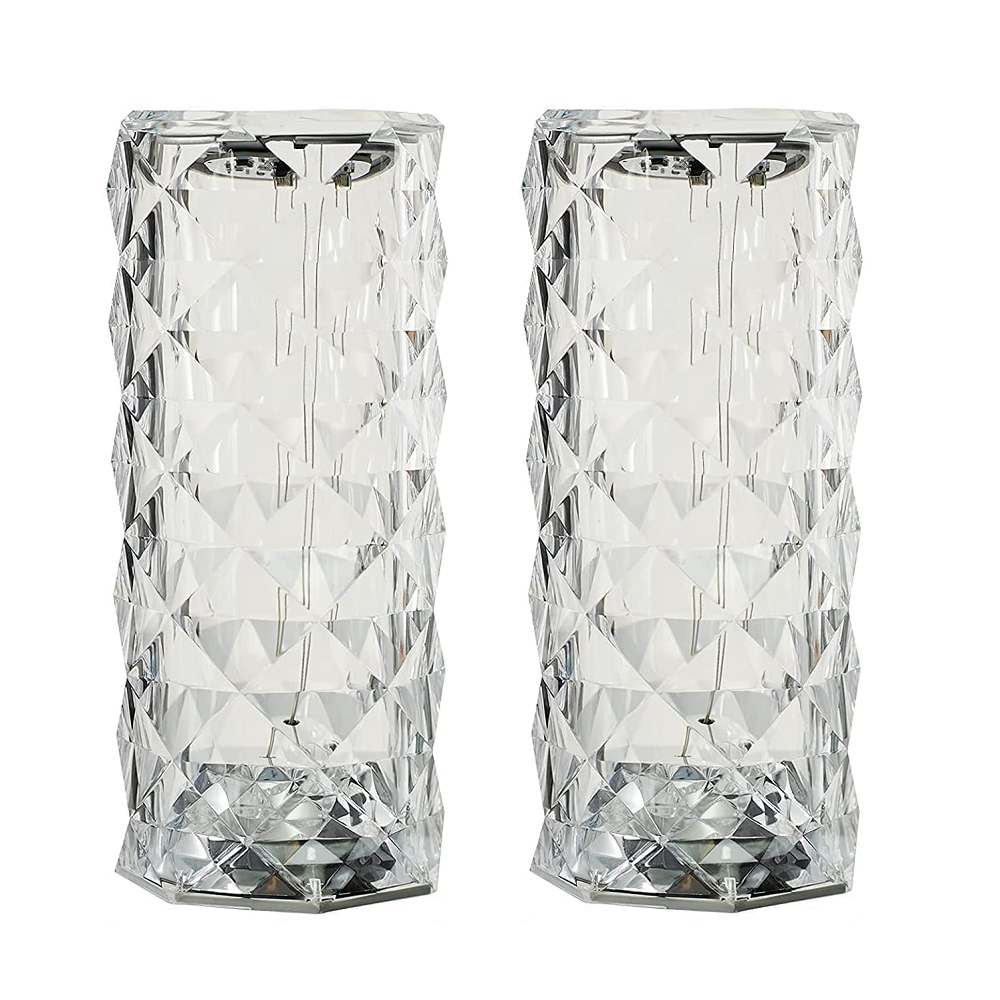 16 Colour Crystal LED Rose Diamond Table Lamps