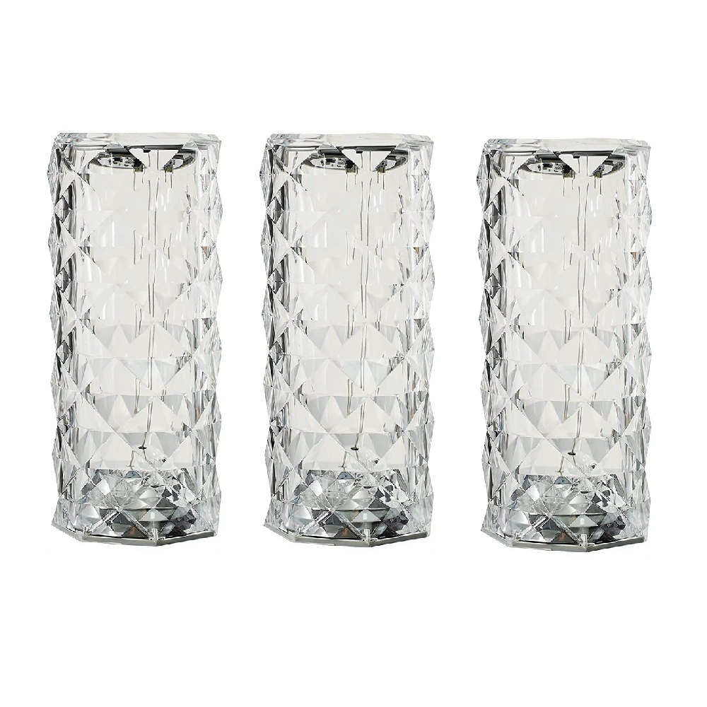 16 Colour Crystal LED Rose Diamond Table Lamps