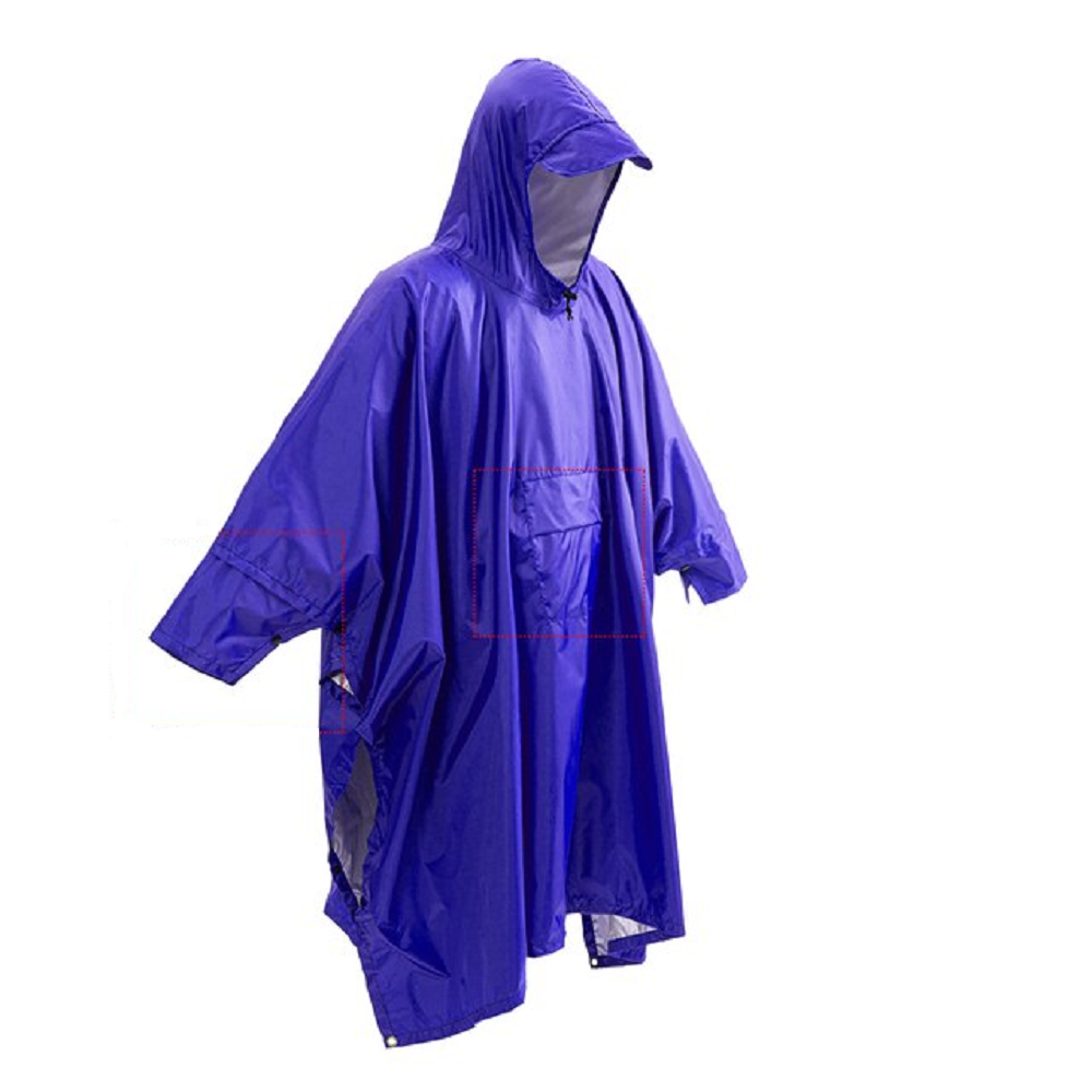 Portable 3-In-1 Hiking Camping Raincoat