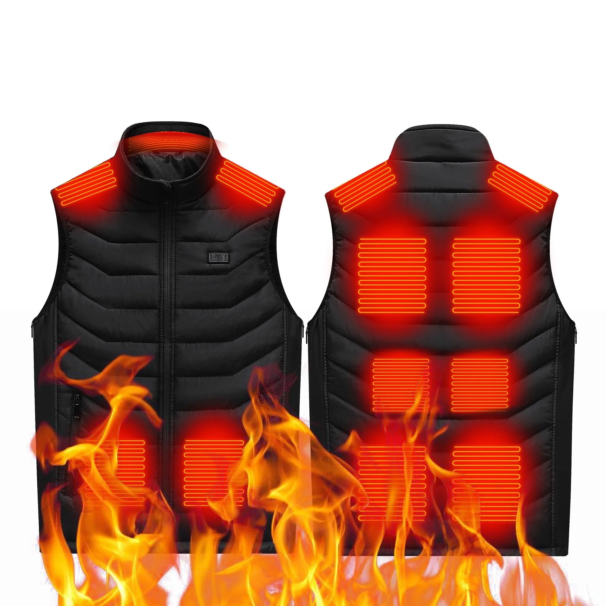 USB Heated Jacket Vest - Winter Electric Thermal Wear for Men and Women