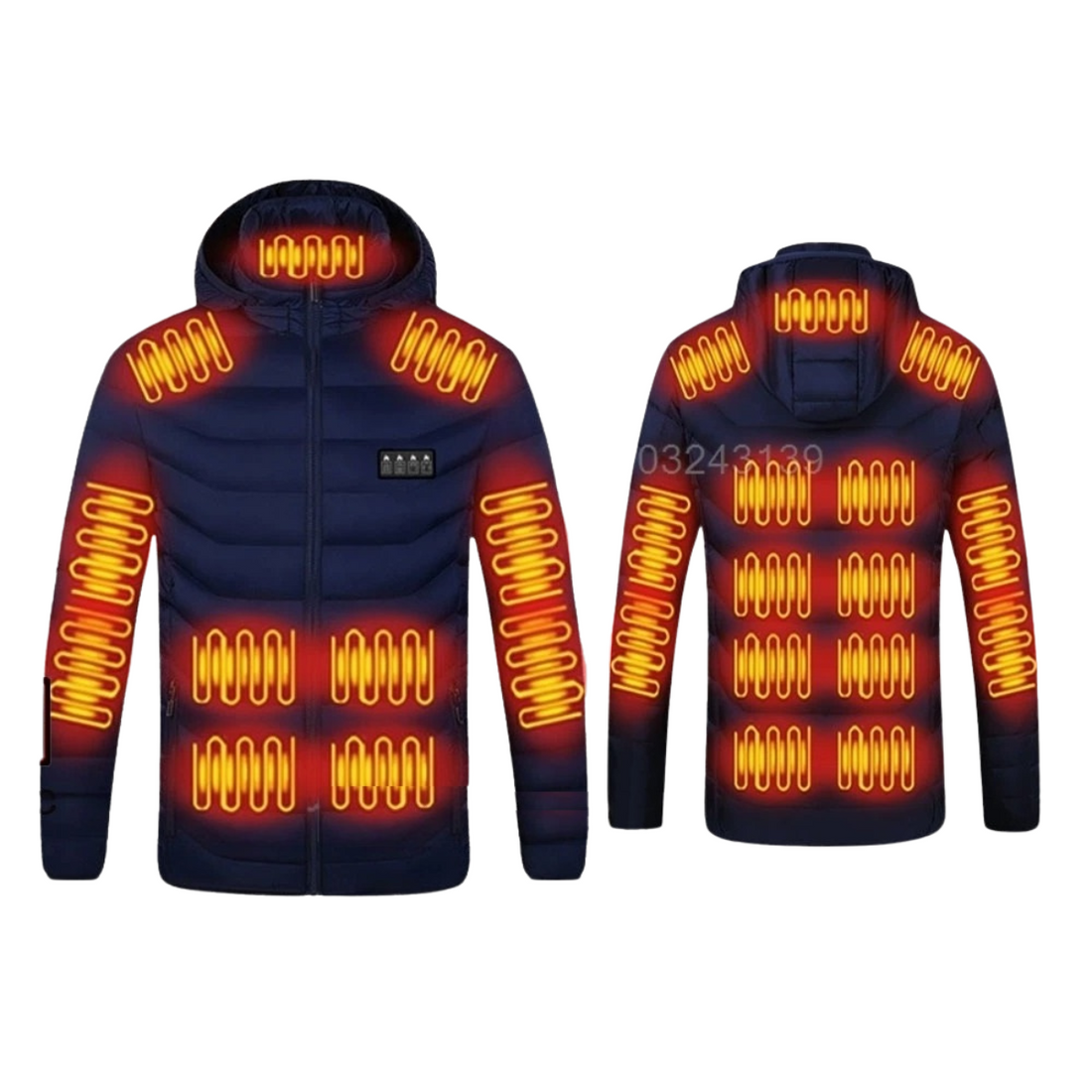 31-Zone Heated Jacket - USB Electric Thermal Winter Coat for Men & Women